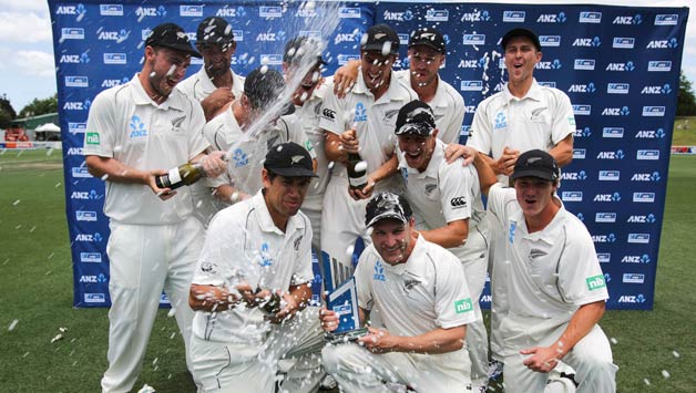 Cricket-players-of-New-Zealand-celebrate-their-victory-over-the-West-Indies-on-the-fourth-day-of-the-third-International-cricket-match