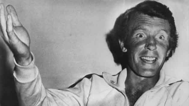Mike Denness in the dressing room after his team's innings victory in the sixth and final Test against Australia at Melbourne on February 13, 1975. Denness came back into the eleven for the fifth Test and score a half century and in the sixth Test scored 188. Getty Images