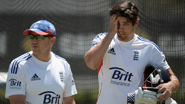 Andy Flower (left) and Alastair Cook © Getty Images
