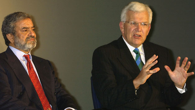 Ehsan Mani (left) and Malcolm Speed have opposed the new revamp plan © Getty Images