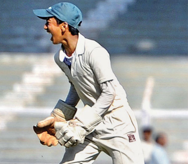 Kesar Singh Thapa was unbeaten on 222 at the end Day Three. Photo Courtesy: Swapnil Sakhare-DNA