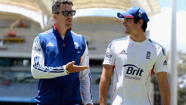Kevin Pietersen (left) and Alastair Cook could not recreate their form from the last time they toured Australia in 2010-11 to the current tour in 2013-14 © Getty Images