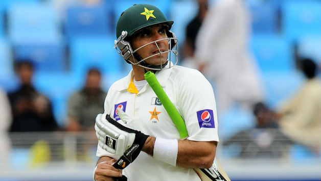 Misbah-ul-Haq was dismissed for 97 in the second innings © AFP