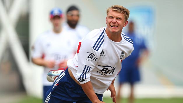 Leg-spinner Scott Borthwick (above) could get his England debut in the fifth Ashes 2013-14 Test as Monty Panesar has a sore calf from training © Getty Images
