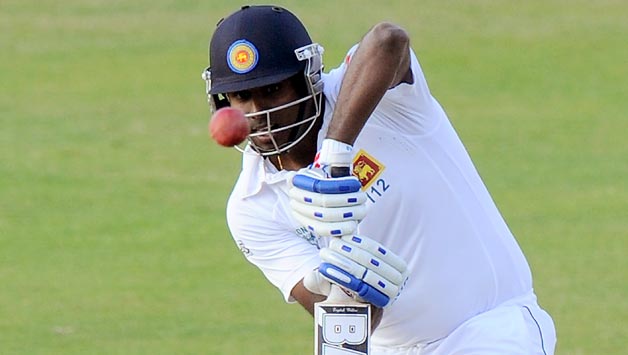 Angelo Mathews (above) and Prasanna Jayawardene are the unbeaten batsmen © AFP
