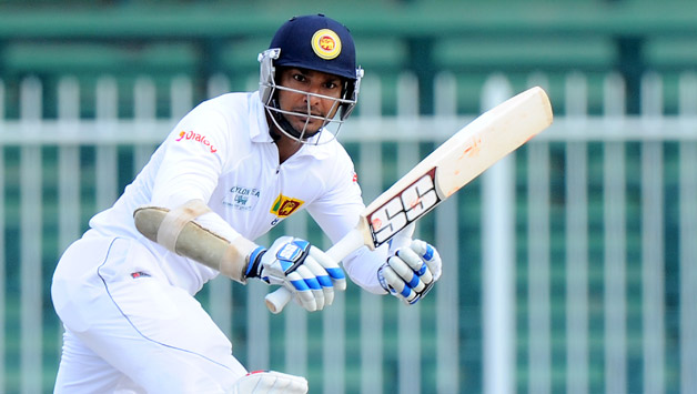 Kumar Sangakkara struck five boundaries to reach 52 © AFP 