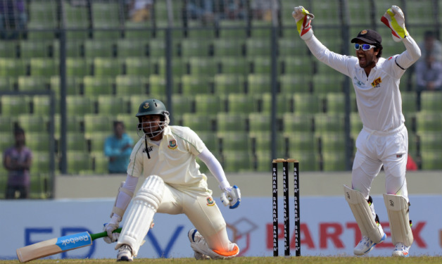 Shakib Al Hasan was dismissed for 55 © AFP