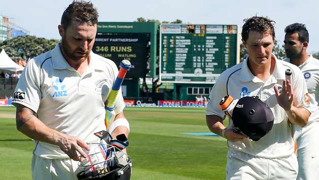 Brendon McCullum (left) and BJ Watling left the statisticians gasping for breath in on Day Four © Getty Images