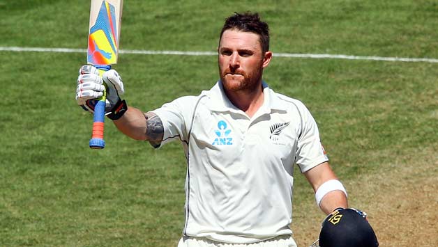 Brendon McCullum was batting on 281 at stumps on Day Four of the second Test against India © Getty Images