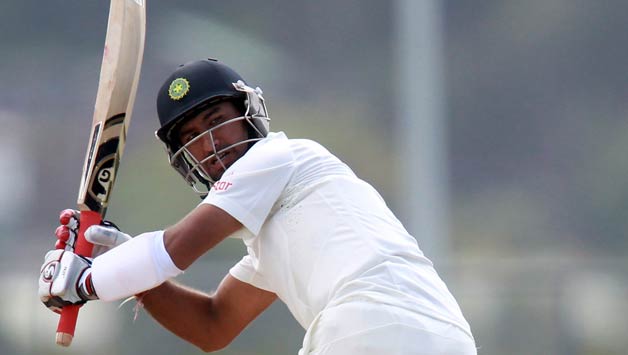 Cheteshwar Pujara (above) was dismissed by Tim Southee © Getty Images