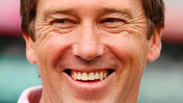 Former-Australian-Test-cricketer,-Glenn-McGrath-speaks-with-the-media-as-part-of-the-build-up-to-the-Vodafone-Pink