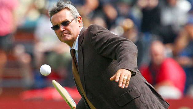 Former-New-Zealand-cricket-international-Martin-Crowe-hits-a-ball-into-the-crowd-during-day-two
