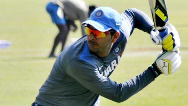 Yuvraj Singh smashes 12 fours and five sixes in the match for Air India © IANS