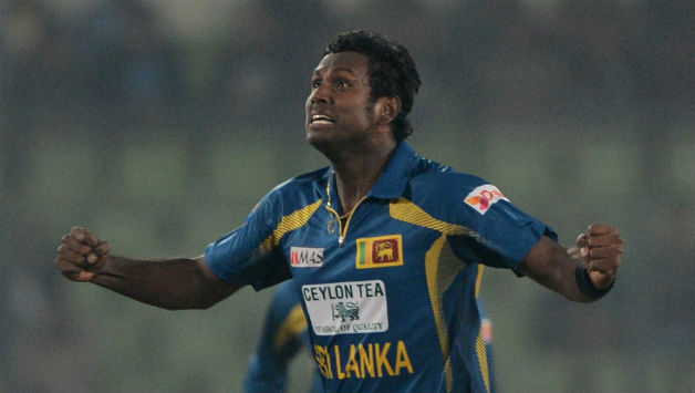 Angelo Mathews claimed three wickets to lead Sri Lanka to win © AFP