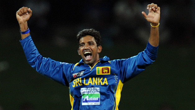 Spinner Sachitra Senanayake gave a measly 11 runs in his four overs and scalped two important wickets © AFP