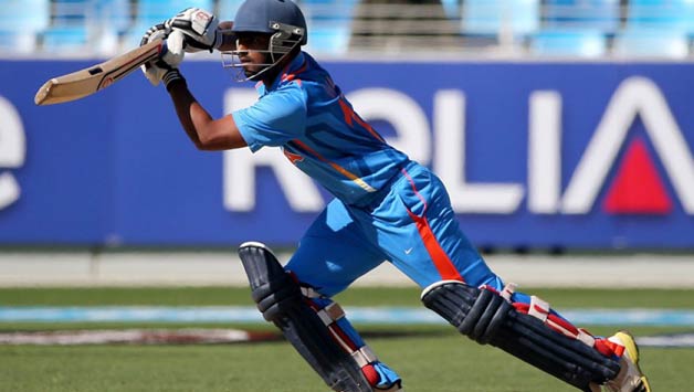 Vijay Zol (above) and Deepak Hooda helped India recover from an early flurry of wickets with an 87-run fifth wicket partnership   Photo Courtesy: Official website of ICC