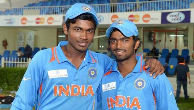 Sanju Samson (left) and Vijay Zol. Photo Courtesy: Goran Saxena’s Twitter Account  