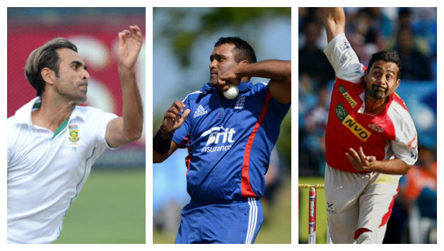 Imran Tahir, Samit Patel and Praveen Kumar (from left) weren't bought by any of the franchises © PTI and Getty Images