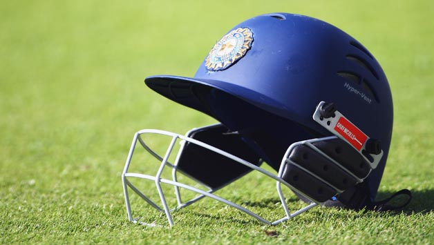 An-Indian-helmet-is-pictured-during-day-three-of-the-Second-Test-match-between-Engla