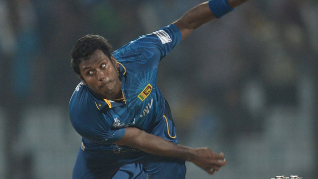 Angelo Mathews started things off for Sri Lanka with three wickets upfront © Getty Images