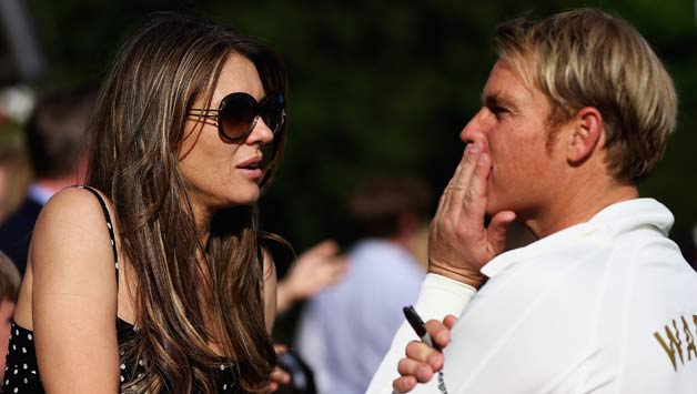 Elizabeth Hurley (left) and Shane Warne ended their relationship in December last year according to reports © Getty Images