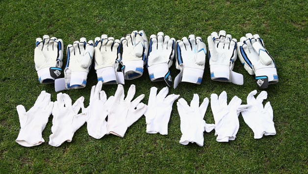 Gloves-are-left-to-dry-out-during-day-one-of-the-First-Test-match-between-Australia-an