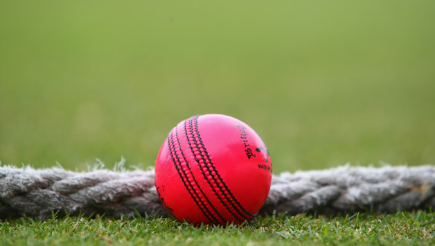 The-Dukes-pink-ball-during-the-MCC-XI-v-Scotland-at-Lords-Cricket-Ground-on-April-21