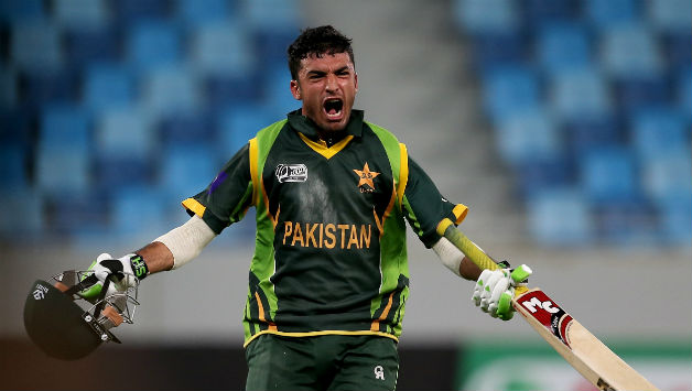 Zafar Gohar scored an unbeaten 37 in the semi-final against England © IDI/Getty Images