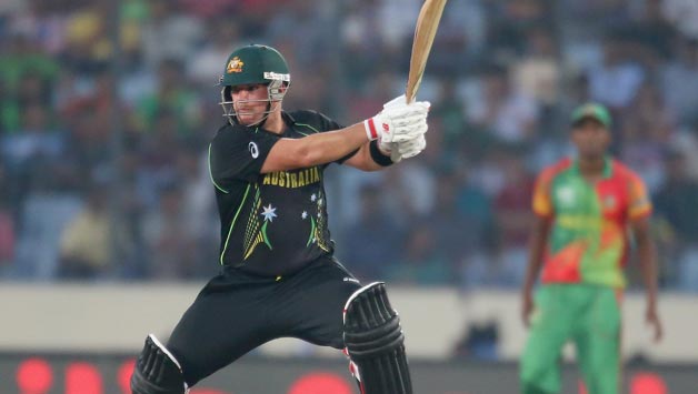 Aaron Finch top-scored for Australia with a 45-ball 71 © Getty Images