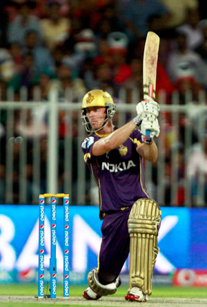 Chris Lynn walked in after Kolkata had lost two quick wickets. He scored 45 in 31 balls © IANS