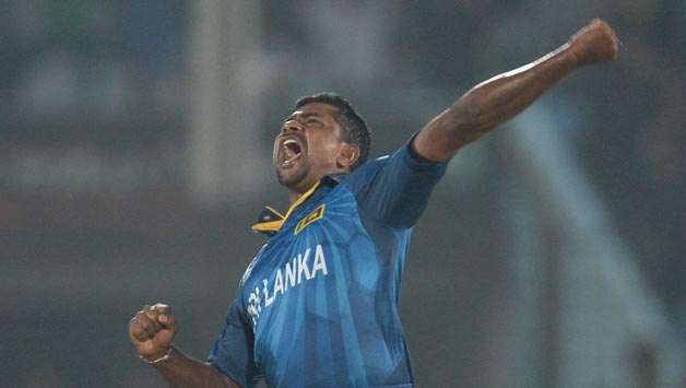 Rangana Herath was in fine form against New Zealand in ICC World T20 2014 © Getty Images