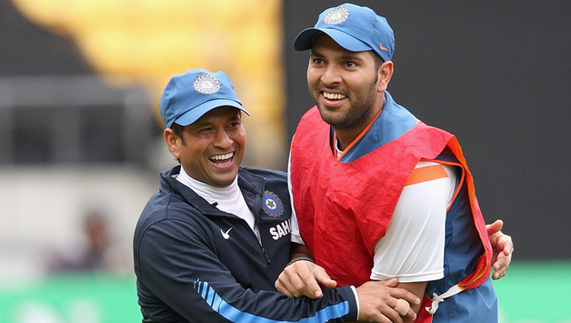 Sachin Tendulkar (left) also warned against writing Yuvraj Singh off after a lacklustre performance in the ICC World T20 2014 © Getty Images