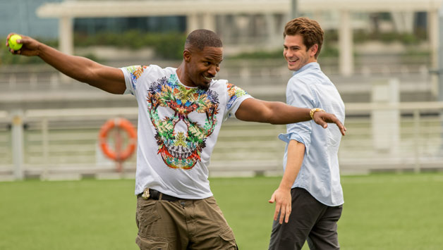 Amazing Spider-Man 2 actors Jamie Foxx (left) and Andrew Garfield... A career change on the cards? © Getty Images