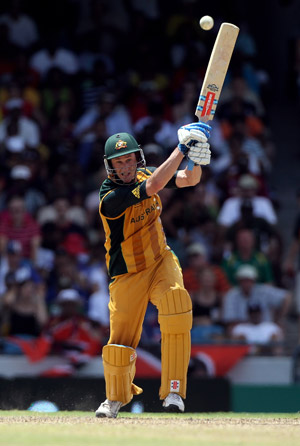David Hussey top-scored for Australia with 59 runs © Getty Images