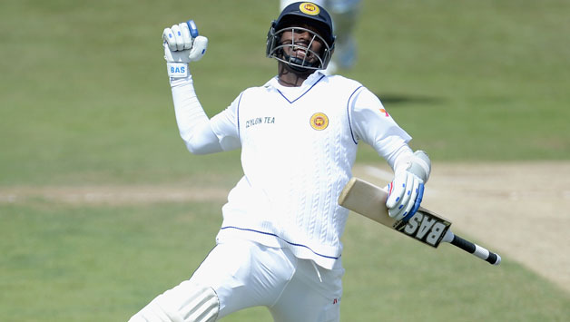 Angelo Mathews slammed a century in the second Test © Getty Images