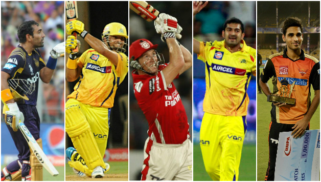George Bailey (centre) leads the IPL 2014 Best XI team © IANS & PTI