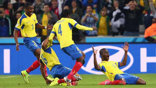 Enner Valencia scored both the goals for Ecuador in the Group E match © Getty Images