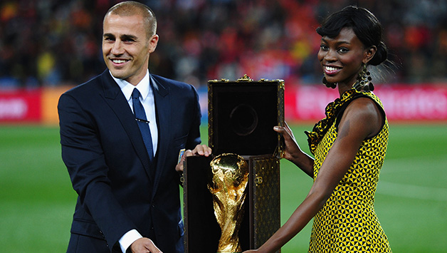 The World Cup trophy case for 2010 was also designed by Louis Vuitton © Getty Images
