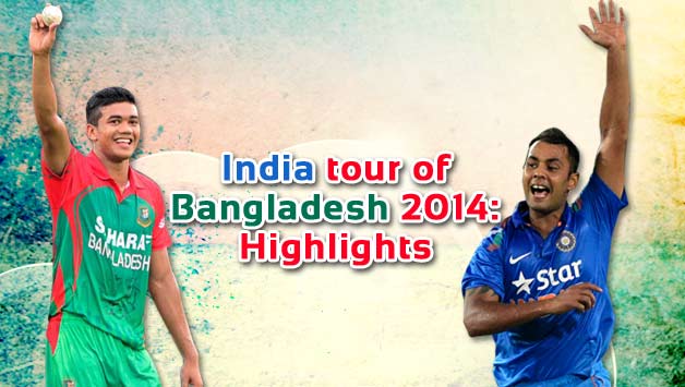Taskin Ahmed (left) and Stuart Binny impressed with their fine showing in the ODI series © AFP