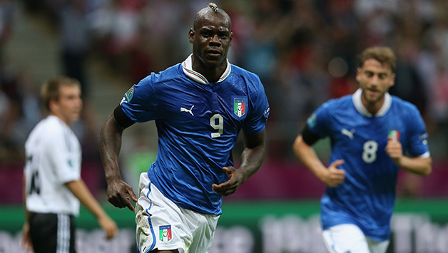 Italy will most likely be fielding Mario Balotelli in attack against Uruguay © Getty Images