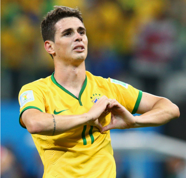 Oscar (above) scored one goal to go with Neymar's brace © Getty Images