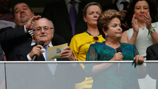 Brazil President Dilma Rousseff (right) said to win sometimes one has to go through a 0-0 result © Getty Images