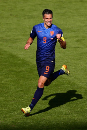 Robin van Persie scored a goal for the Netherlands © Getty Images
