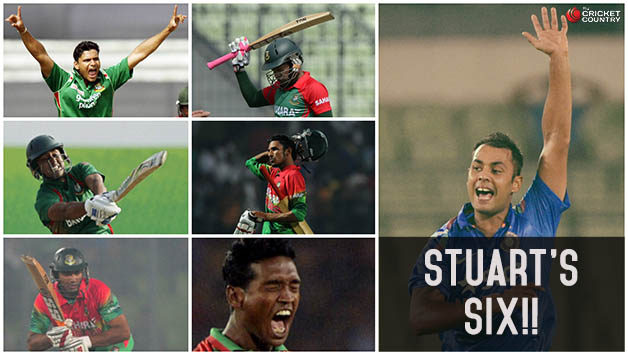 Stuart Binny grabbed the wickets of these six batsmen © AFP and Getty Images