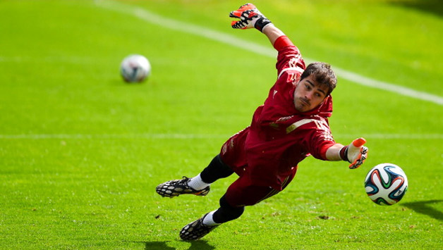 Spain's Iker Cassilas has conceded seven goals in the World Cup so far and would look avoid further humiliation against Australia © Getty Images