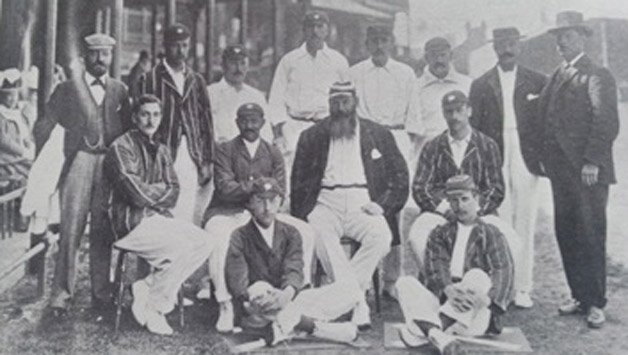 WG Grace is seen here sitting in the centre.