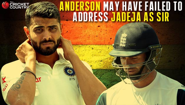 James Anderson may have failed to address Ravindra Jadeja as sir