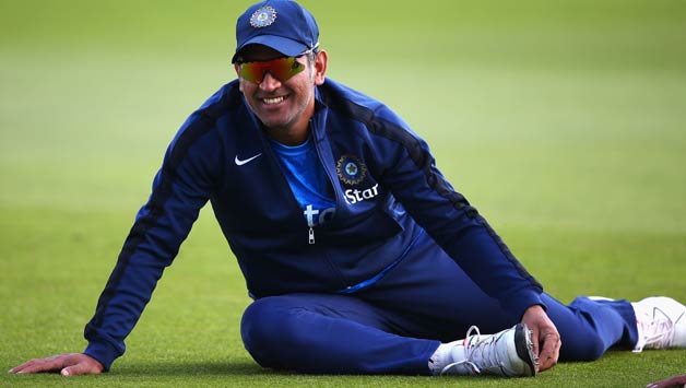 MS-Dhoni-of-India-looks-on-during-a-India-nets-session-at-Trent-Bridge