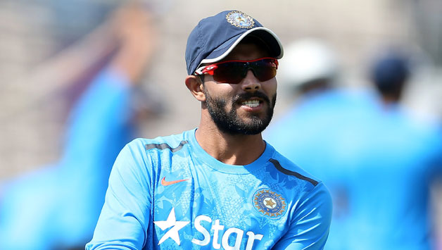 Ravindra Jadeja (above) was allegedly pushed by James Anderson in the first Test match at Trent Bridge © Getty Images