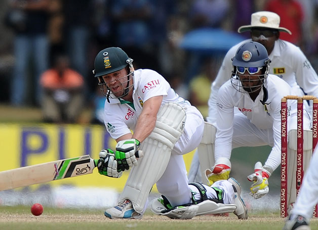 AB de Villiers smashed his 36th Test half-century © AFP